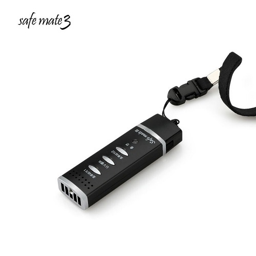 세이프메이트3 전자호각 호신용 LED후레쉬 USB 충전식